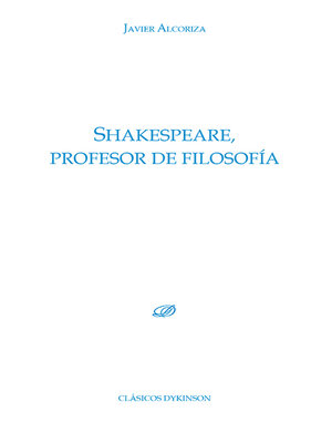 cover image of Shakespeare, profesor de filosofía.